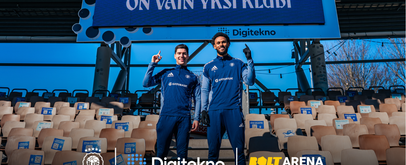 Digiteknon ja HJK yhteistyön tuloksena Bolt Arena sai uudet LED screen tulostaulut