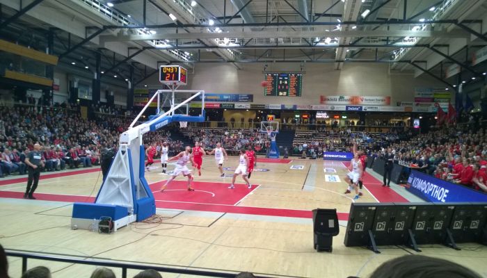 DT-SPORT VIDEO PRO LED screen tulostaulujärjestelmä Vantaan Energia Areenalla