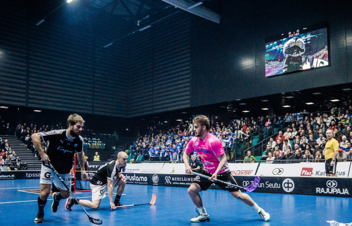DT-SPORT VIDEO PRO LED screen and scoreboard system in Turku Kupittaa sports hall